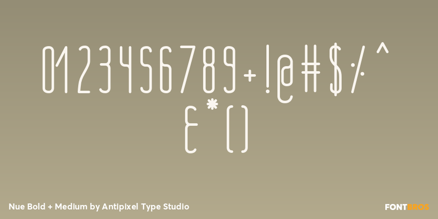 Nue Bold + Medium Font Poster #4