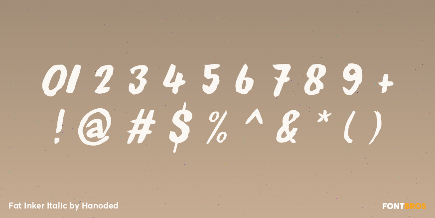 Fat Inker Italic Font Poster #4