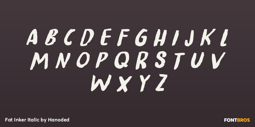 Fat Inker Italic Font Poster #2