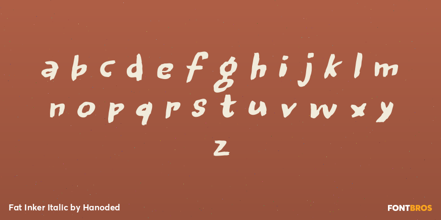 Fat Inker Italic Font Poster #3