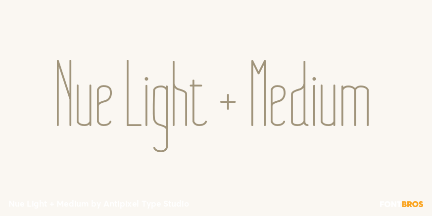 Nue Light + Medium Poster