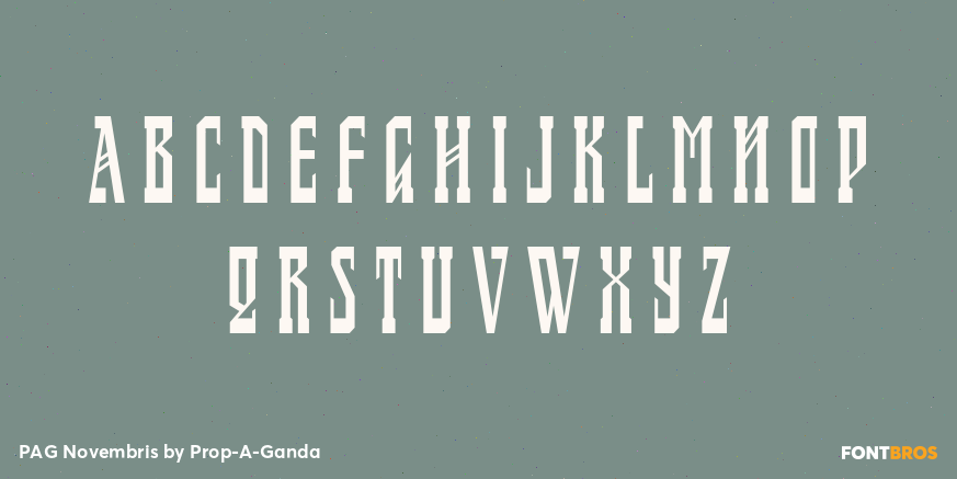 PAG Novembris Font Poster #2