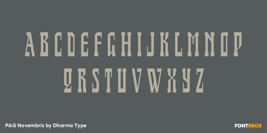 PAG Novembris Font Poster #3