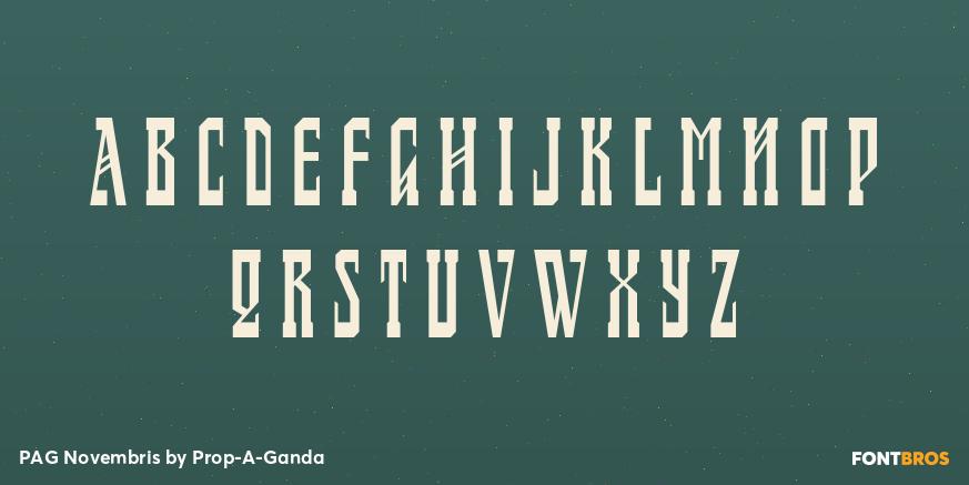 PAG Novembris Font Poster #1