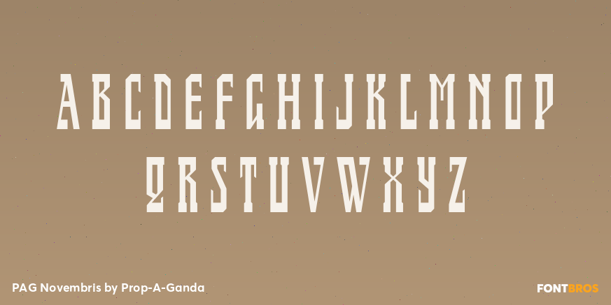 PAG Novembris Font Poster #1