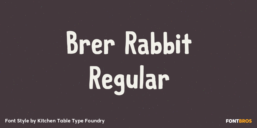 Brer Rabbit Regular Poster