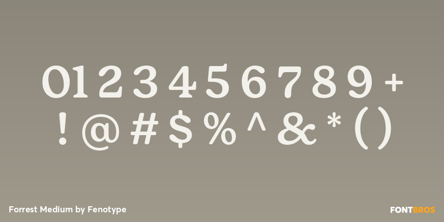 Forrest Medium Font Poster #4