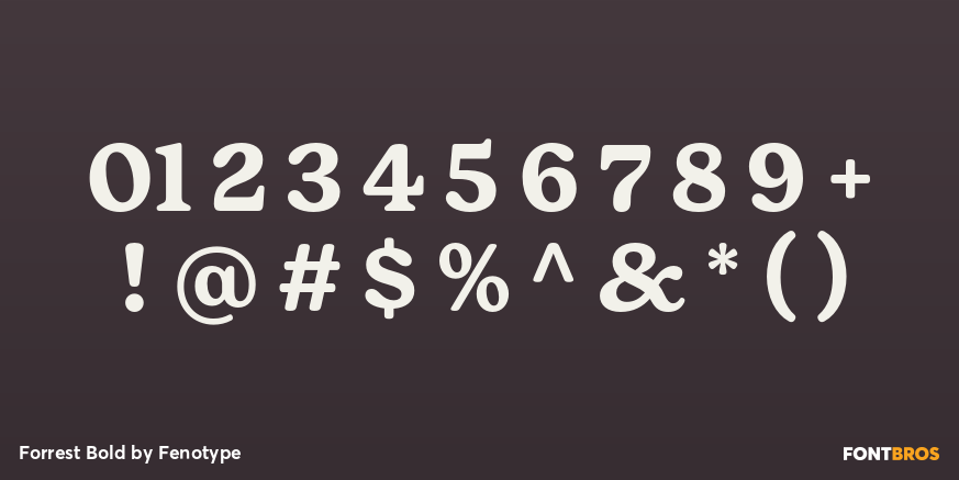 Forrest Bold Font Poster #4