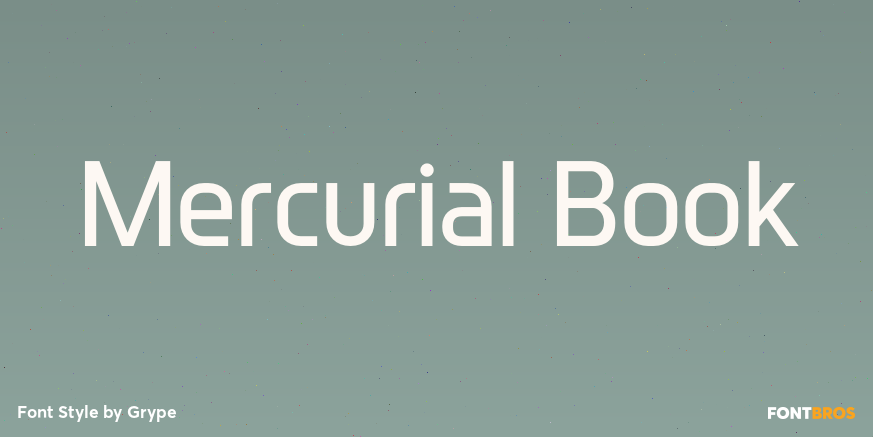 Mercurial Book Font Poster #1