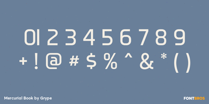 Mercurial Book Font Poster #1