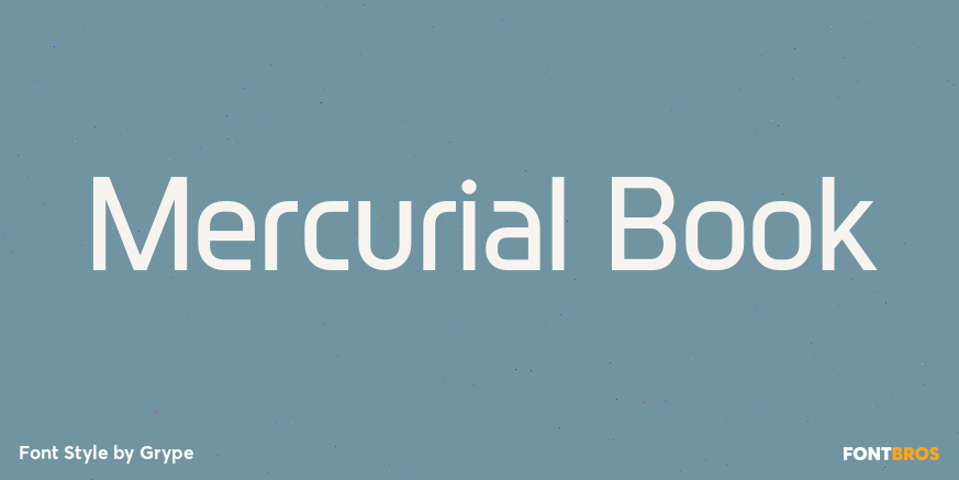 Mercurial Book Font Poster #1