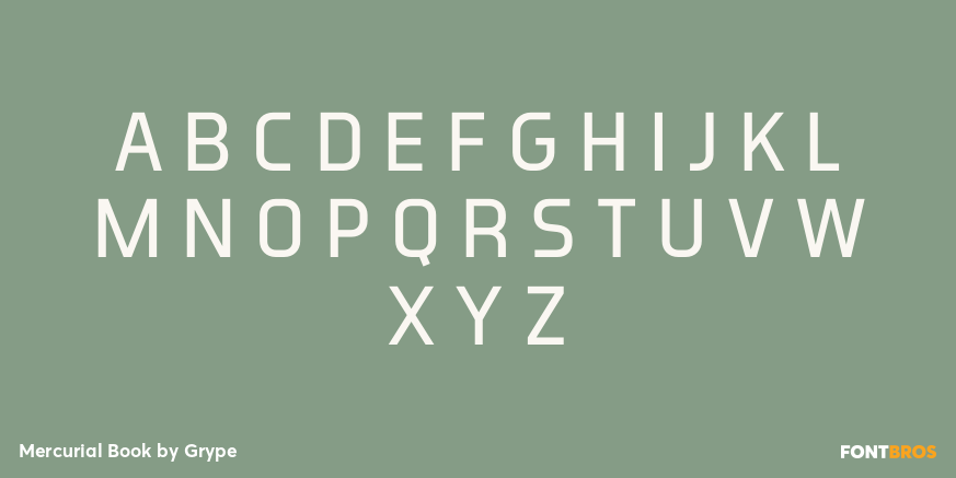 Mercurial Book Font Poster #2