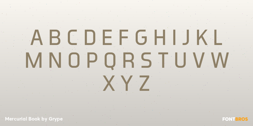 Mercurial Book Font Poster #1