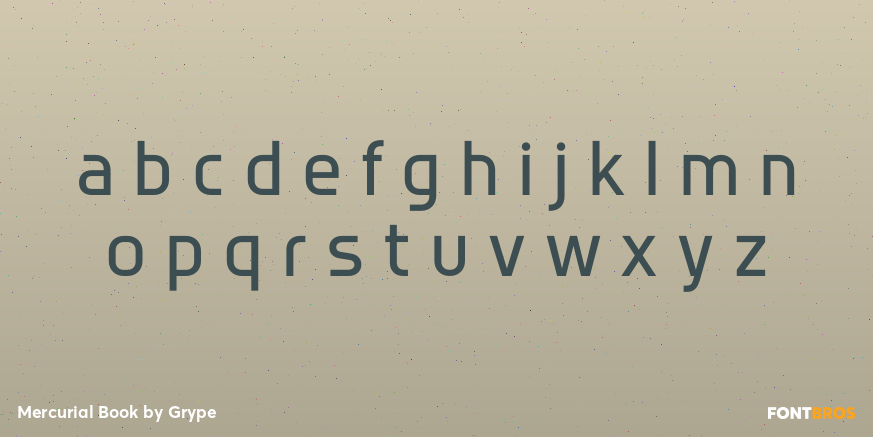 Mercurial Book Font Poster #1
