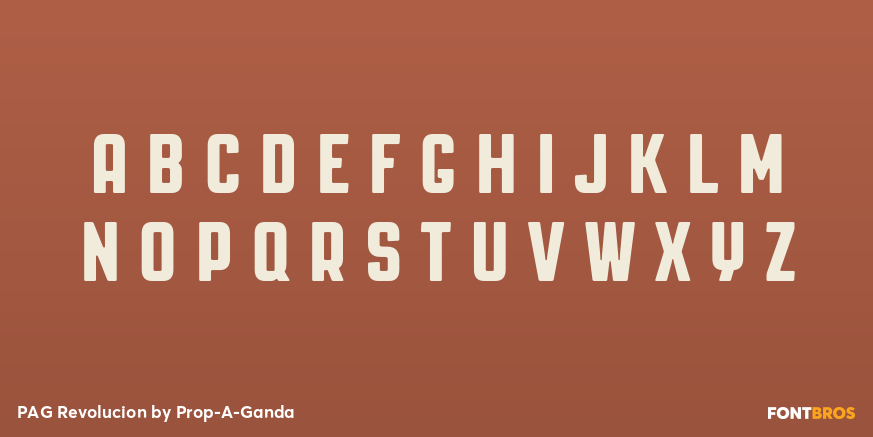 PAG Revolucion Font Poster #3