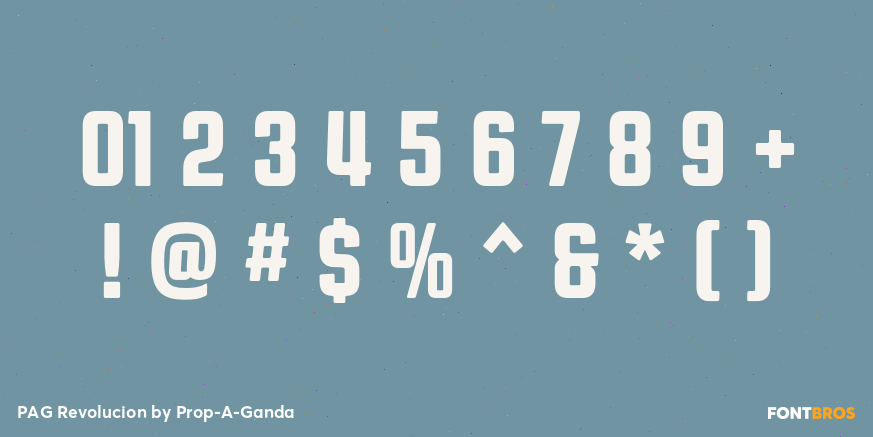 PAG Revolucion Font Poster #4