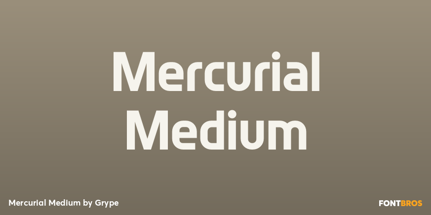 Mercurial Medium Font Poster #1