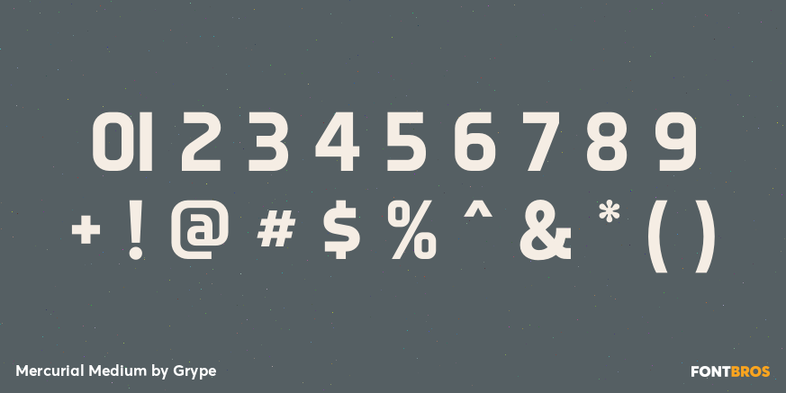 Mercurial Medium Font Poster #4
