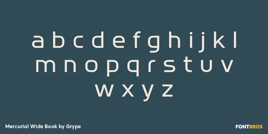 Mercurial Wide Book Font Poster #3