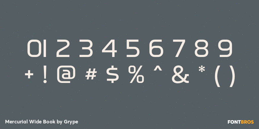 Mercurial Wide Book Font Poster #4