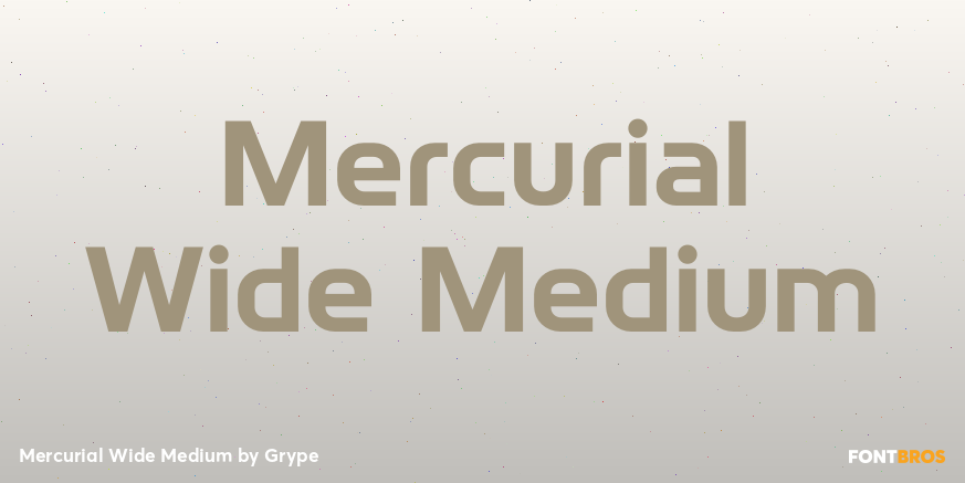 Mercurial Wide Medium Font Poster #1