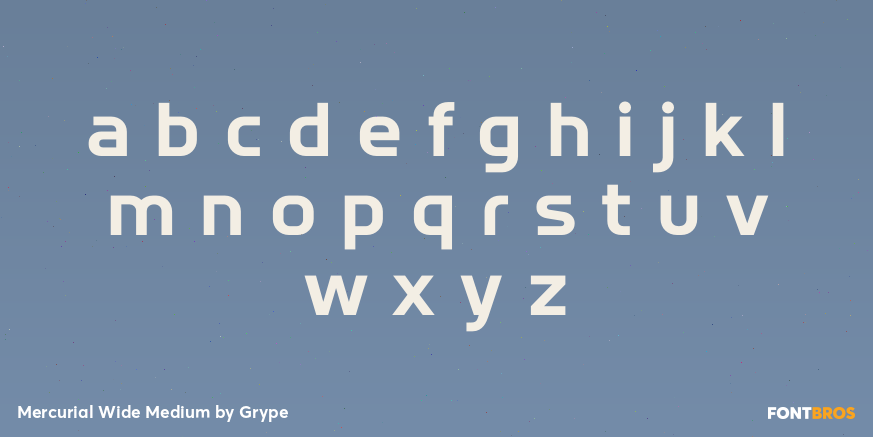 Mercurial Wide Medium Font Poster #3