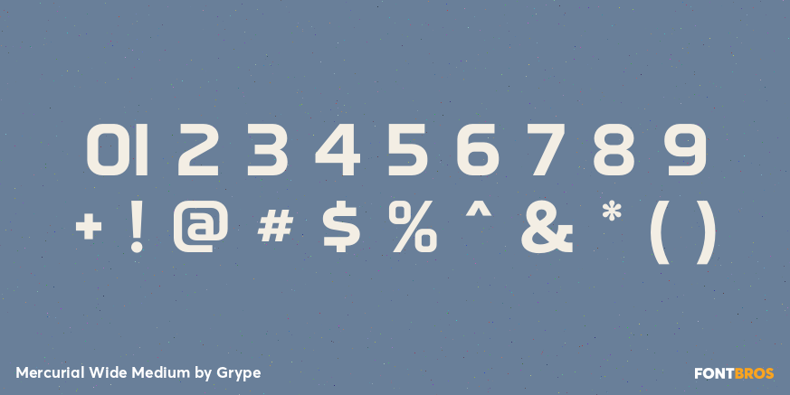 Mercurial Wide Medium Font Poster #4
