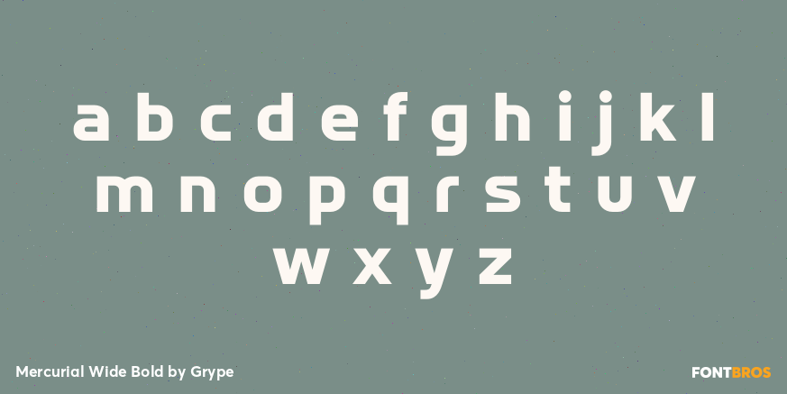 Mercurial Wide Bold Font Poster #3
