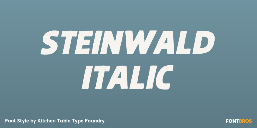 Steinwald Italic Poster