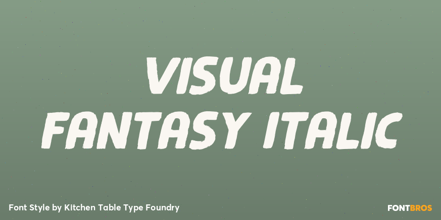 Visual Fantasy Italic Poster