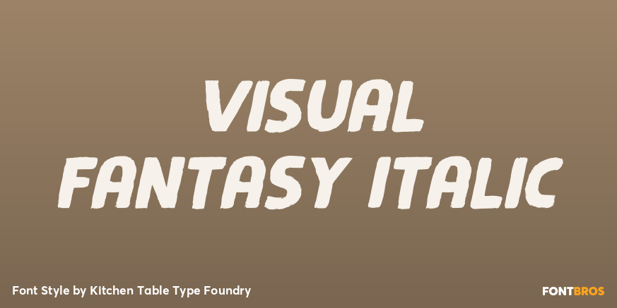 Visual Fantasy Italic Poster