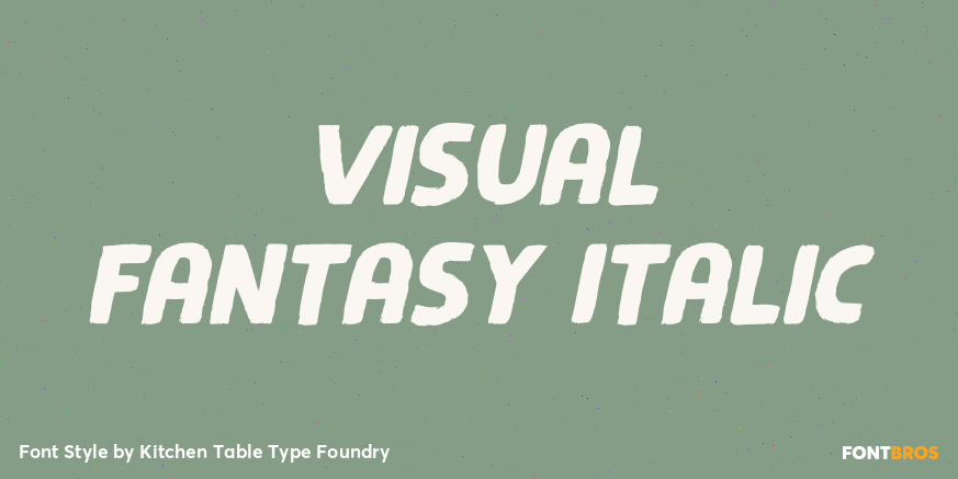 Visual Fantasy Italic Poster
