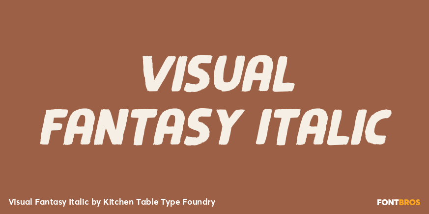 Visual Fantasy Italic Poster