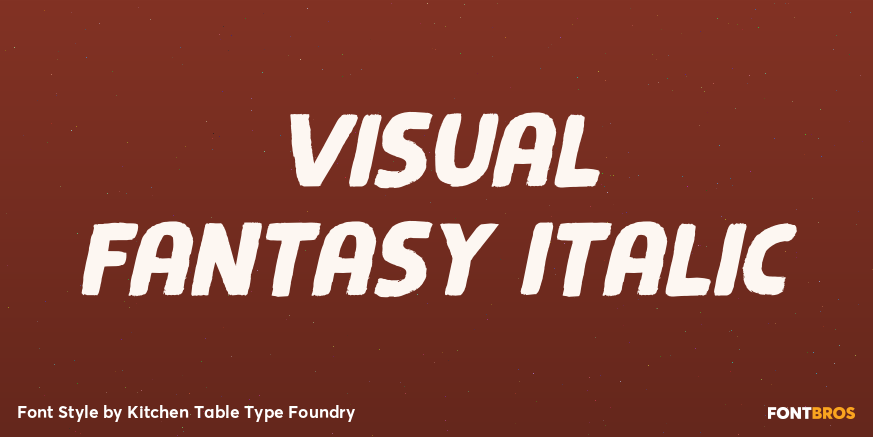 Visual Fantasy Italic Poster