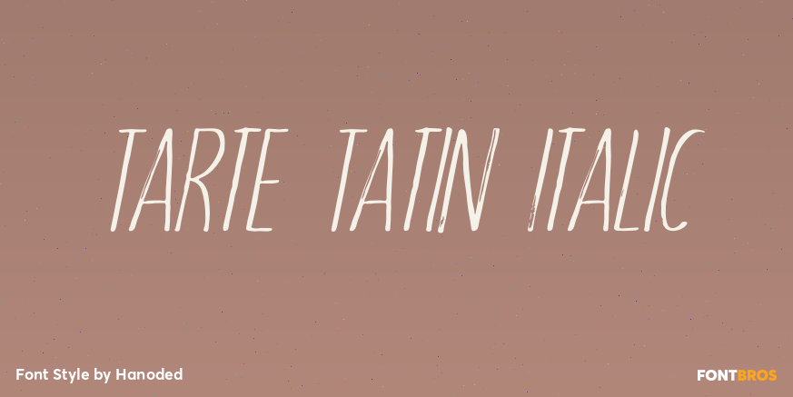 Tarte Tatin Italic Poster