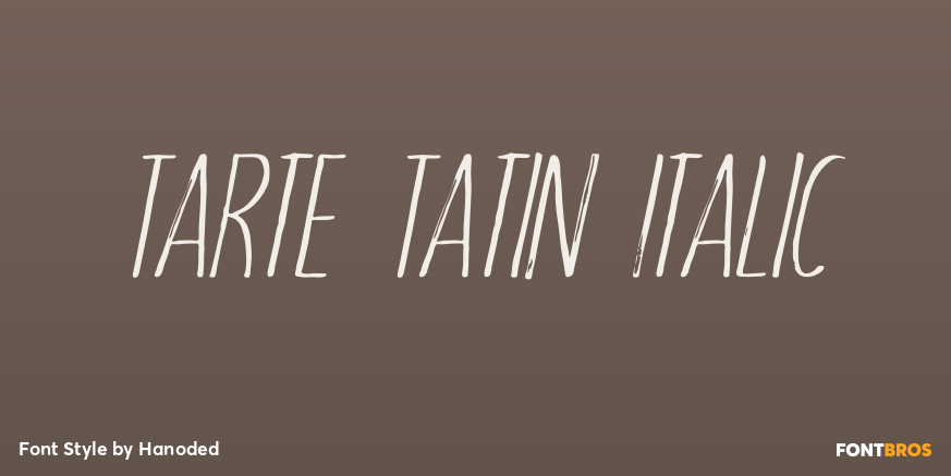 Tarte Tatin Italic Poster