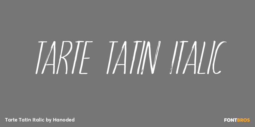 Tarte Tatin Italic Poster