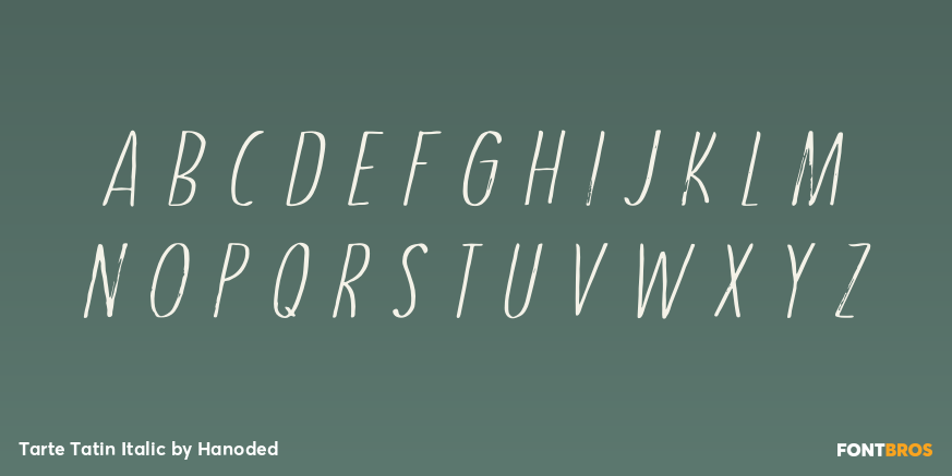 Tarte Tatin Italic Font Poster #2