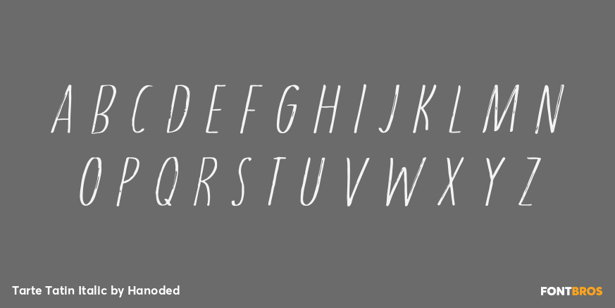 Tarte Tatin Italic Font Poster #3