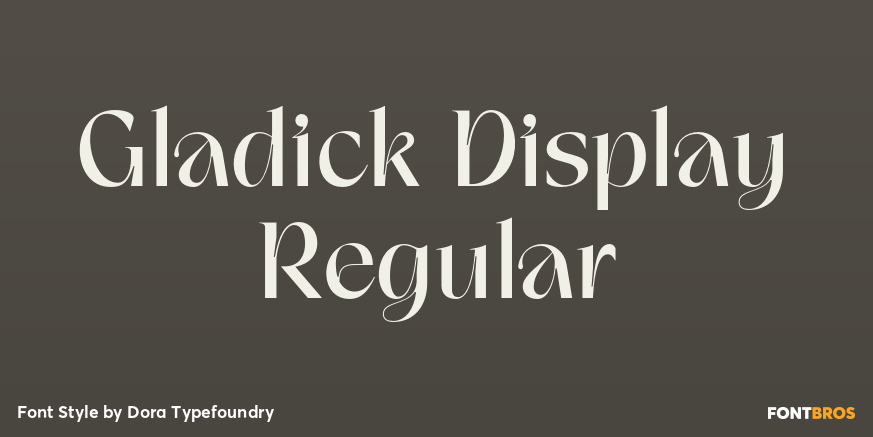 Gladick Display Regular Poster
