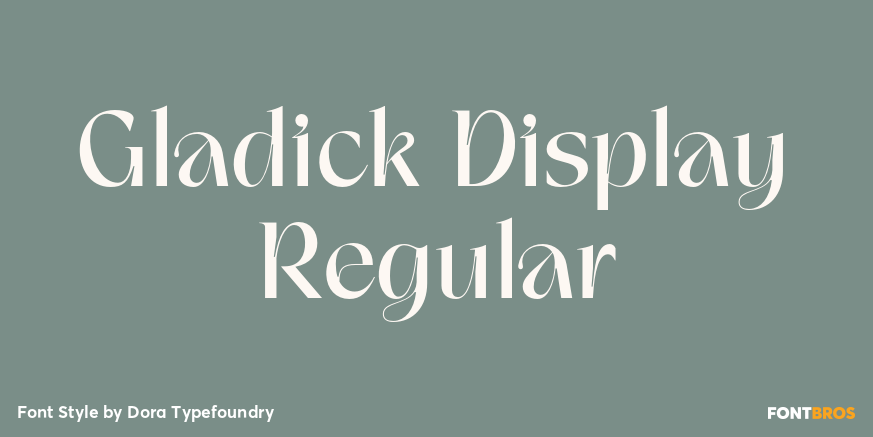 Gladick Display Regular Poster
