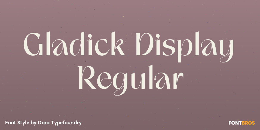 Gladick Display Regular Poster
