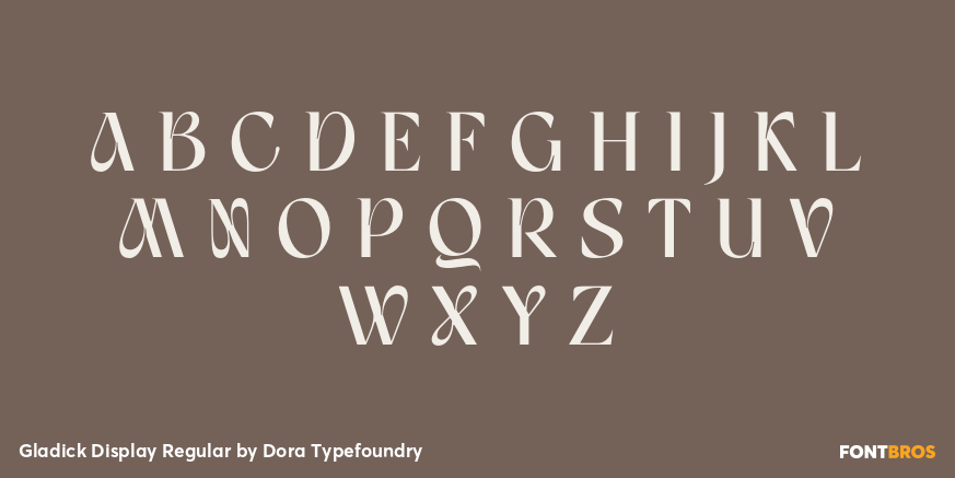 Gladick Display Regular Font Poster #1