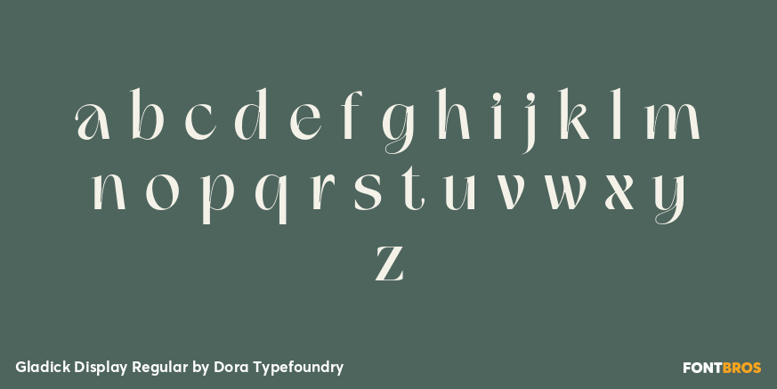 Gladick Display Regular Font Poster #1