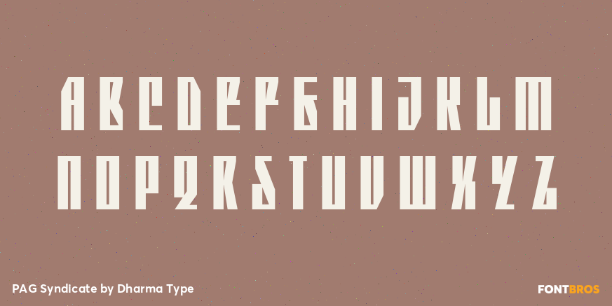 PAG Syndicate Font Poster #2