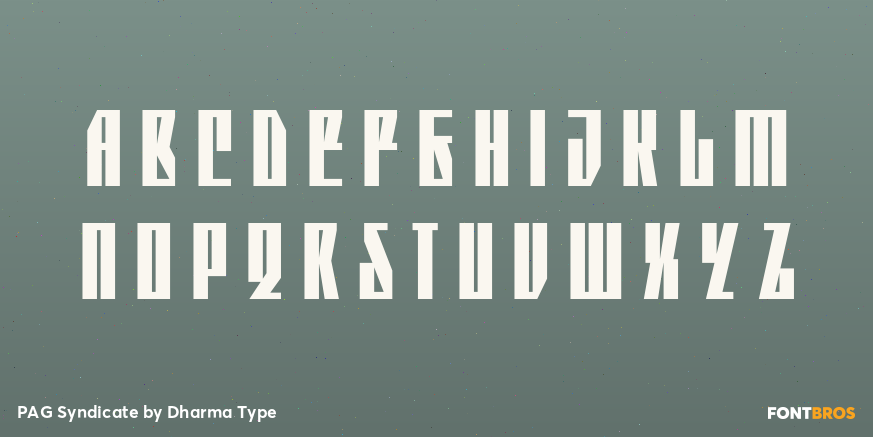 PAG Syndicate Font Poster #3