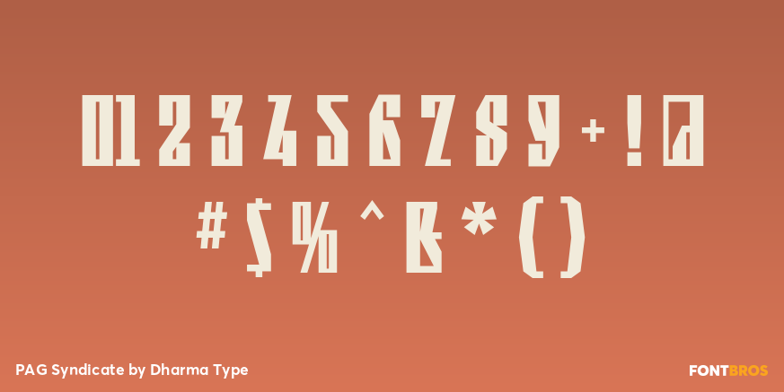 PAG Syndicate Font Poster #4
