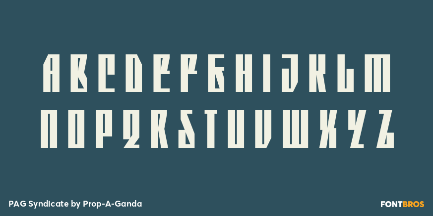 PAG Syndicate Font Poster #1