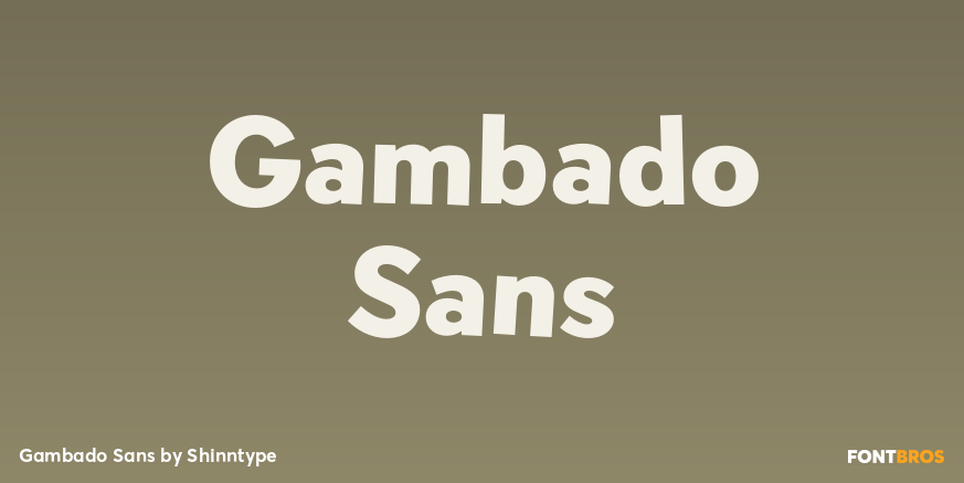 Gambado Sans Poster