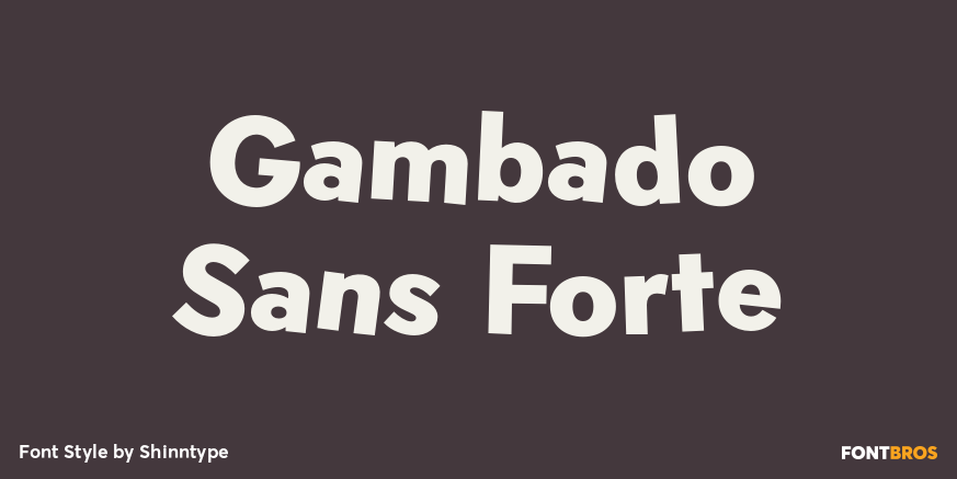 Gambado Sans Forte Poster
